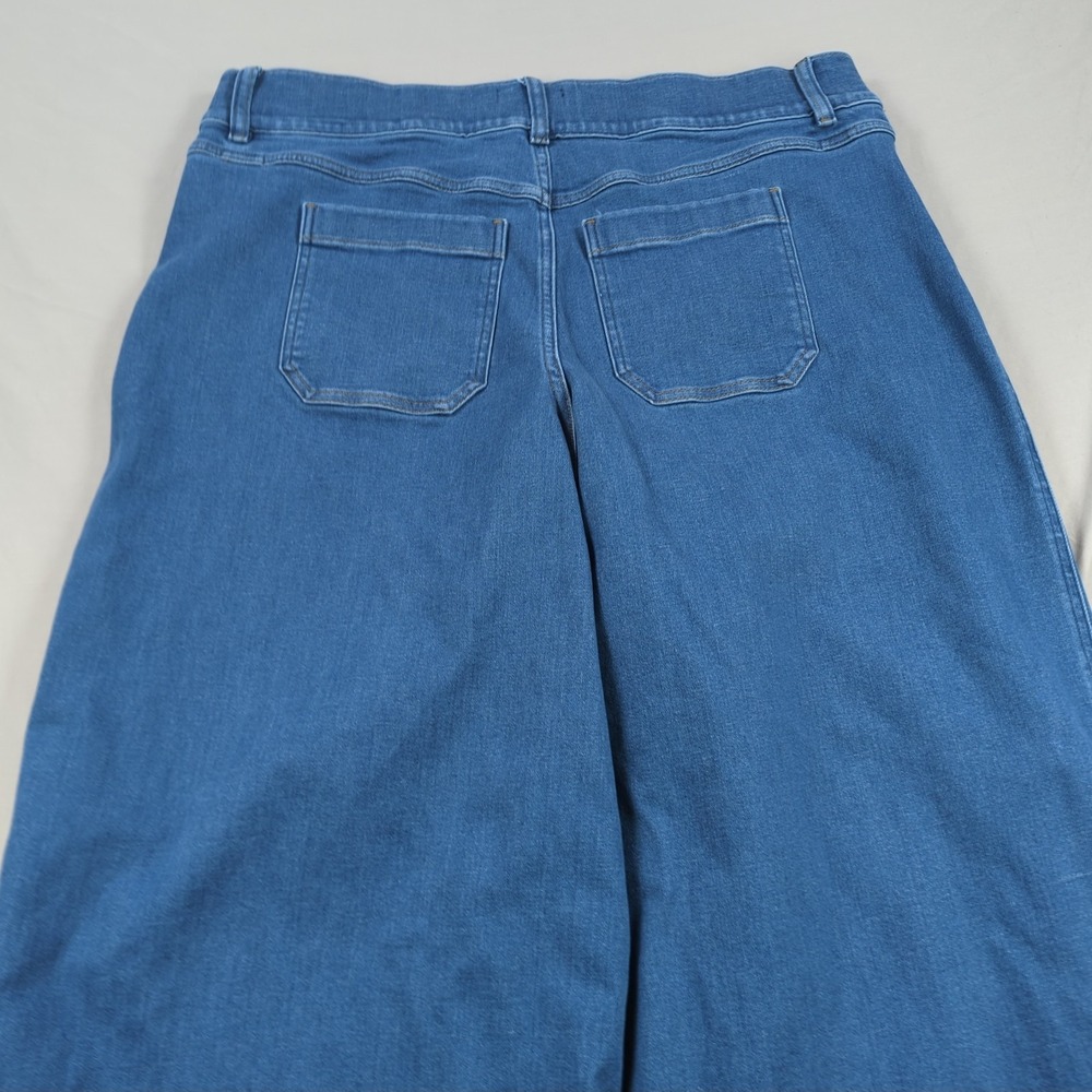 SPANX Wide Leg Crop Pants in Blue - Picture 11 of 12